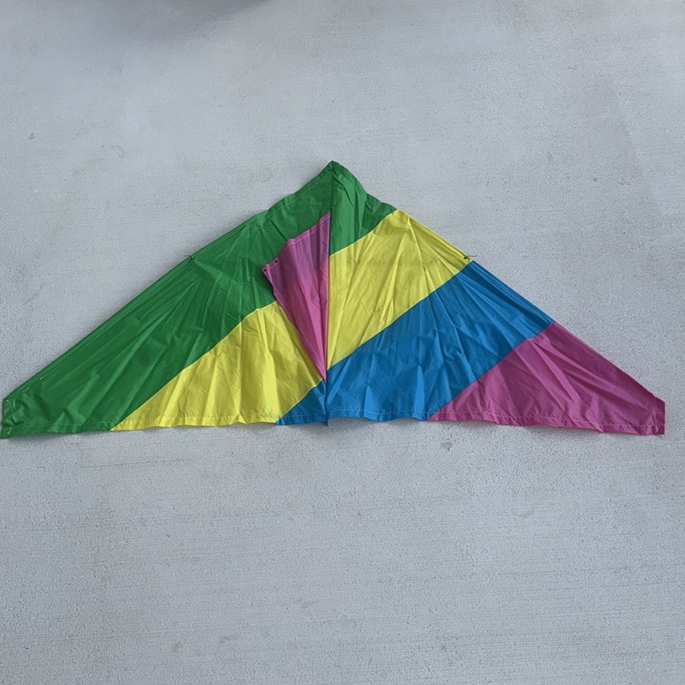 Vintage Delta Kite Go Fly a Kite Signed by kite maker